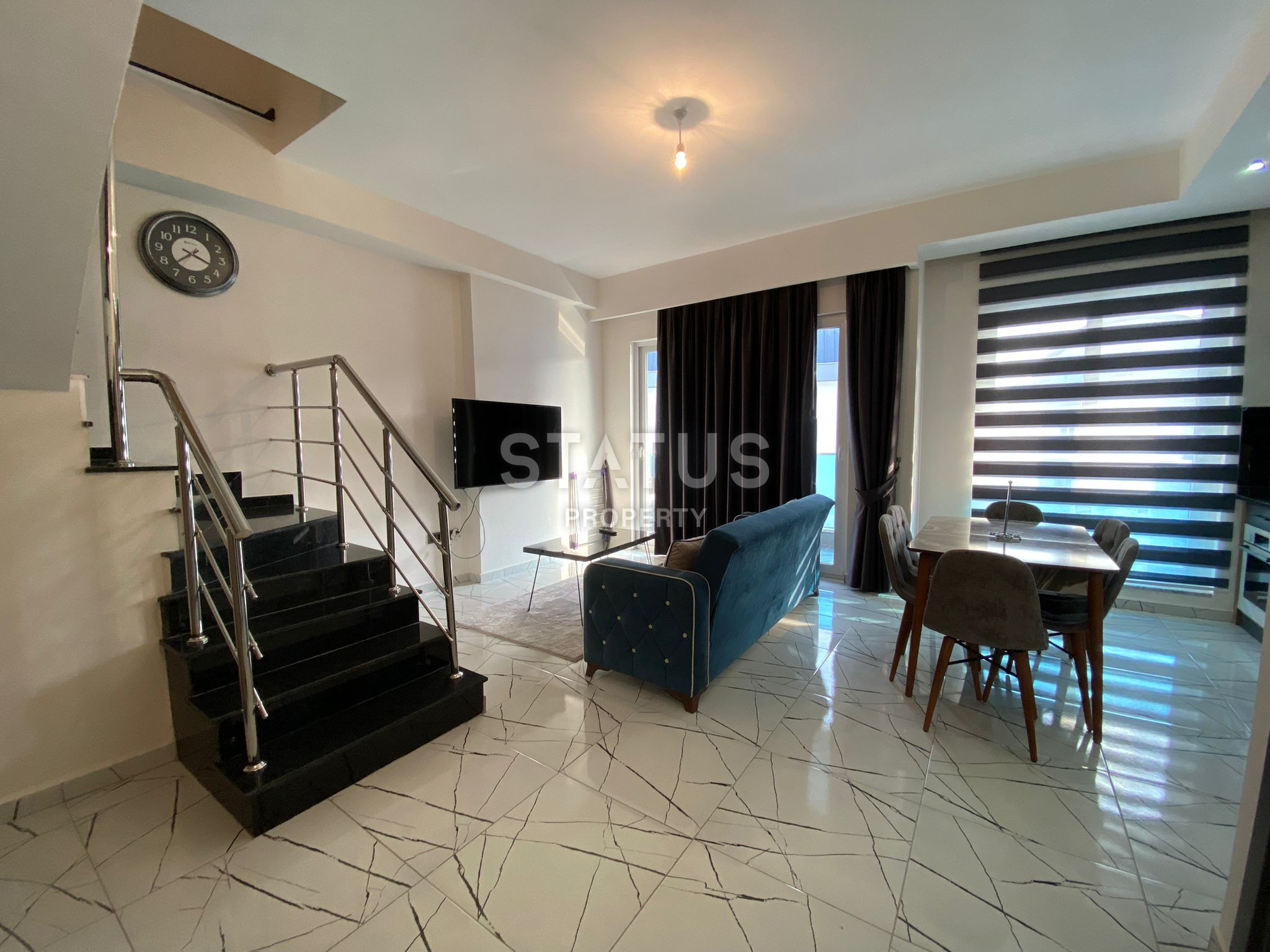 Duplex apartment 2+1 layout with furniture, in the Oba area, 115 sq.m. фото 5