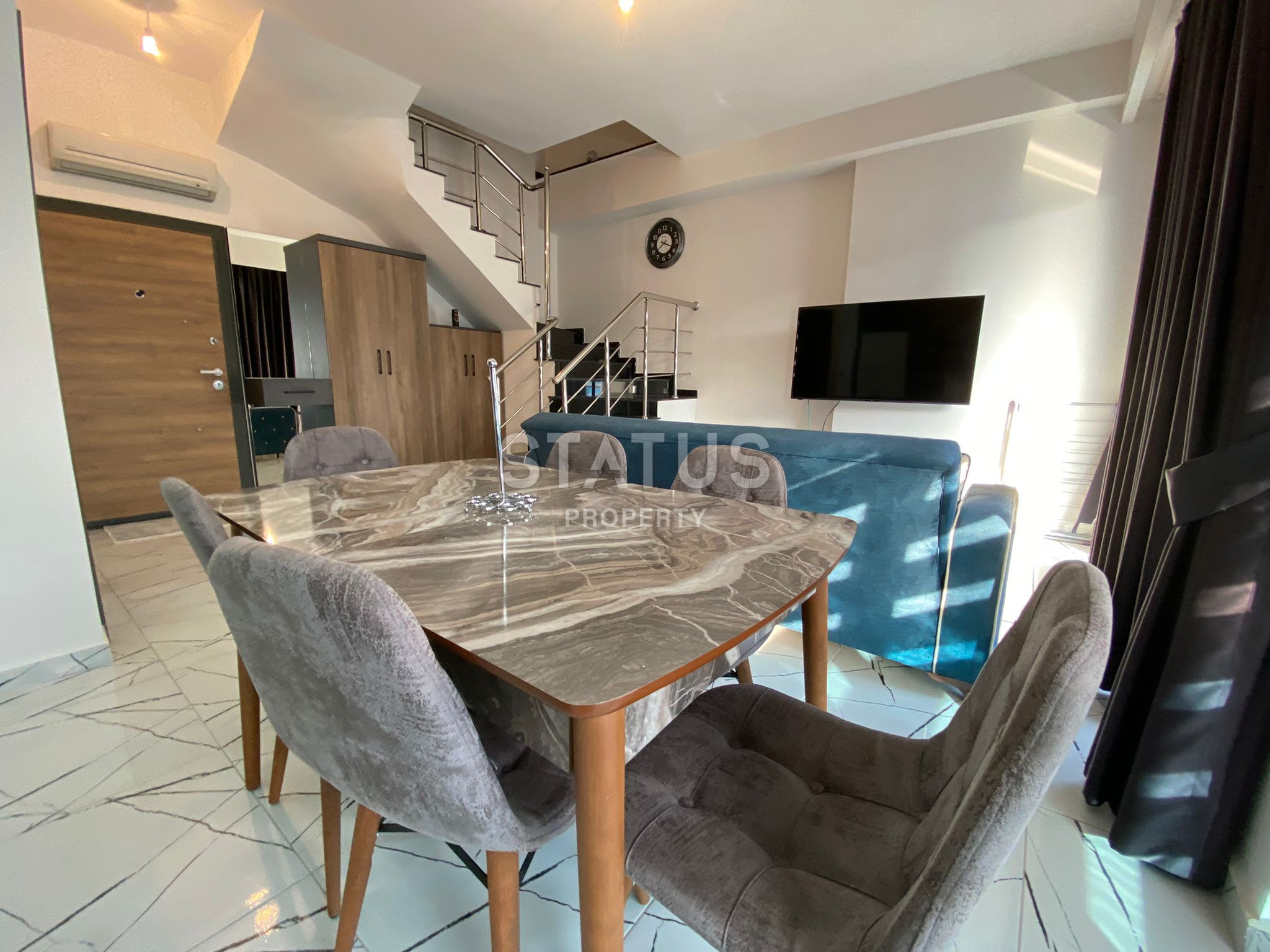 Duplex apartment 2+1 layout with furniture, in the Oba area, 115 sq.m. фото 8