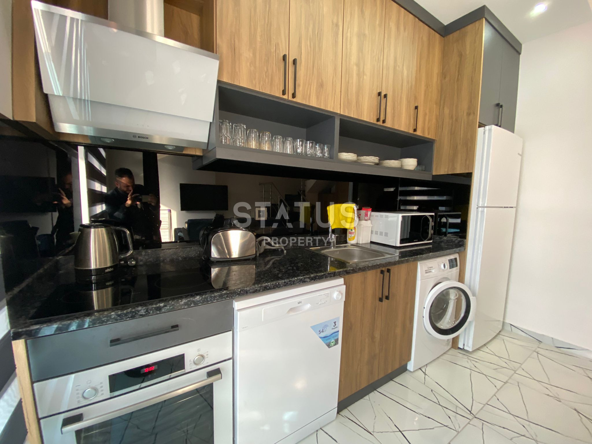 Duplex apartment 2+1 layout with furniture, in the Oba area, 115 sq.m. фото 10