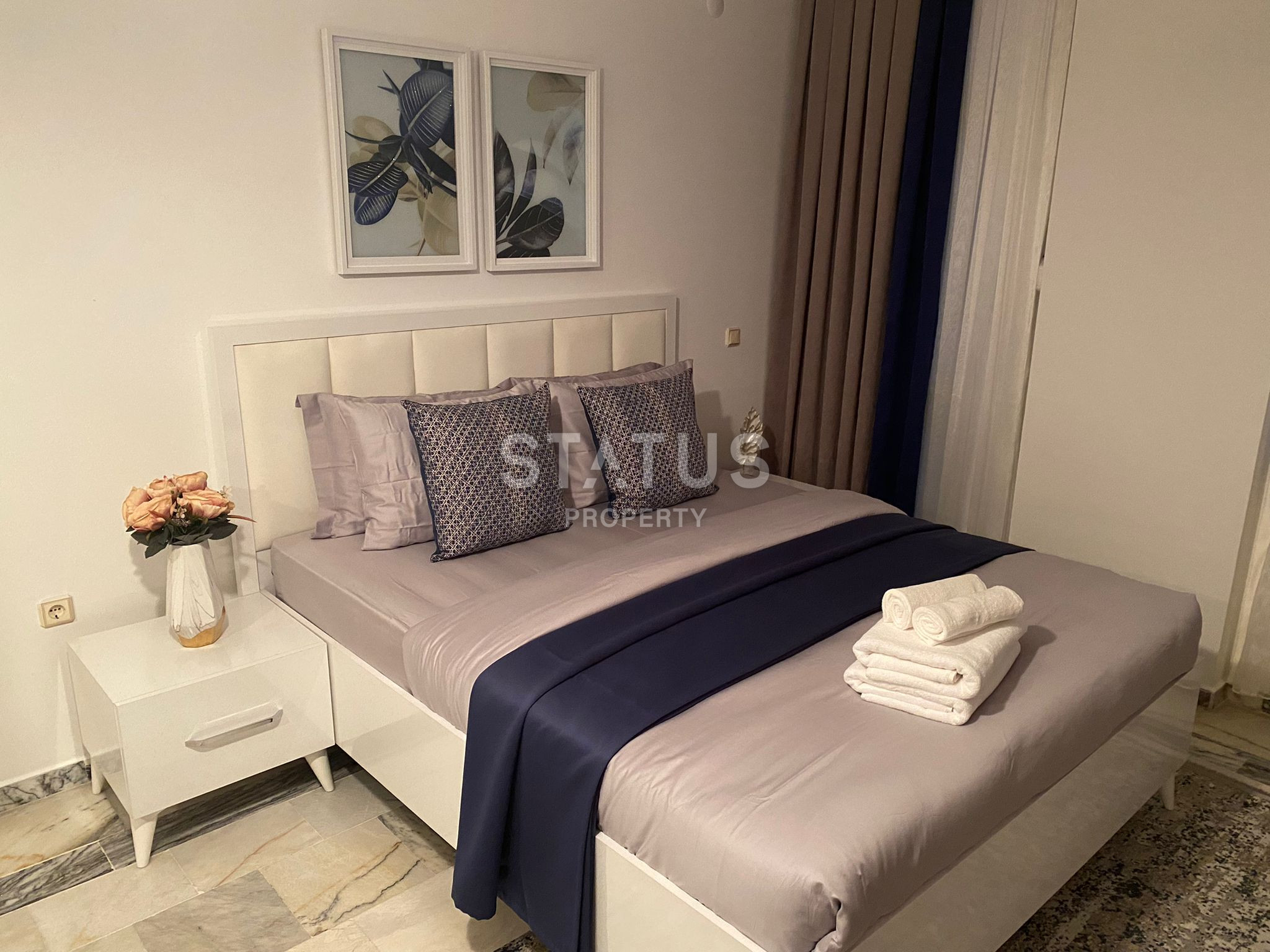 Квартира планировки 2+1 с ремонтом и мебелью в районе пляжа Клеопатры, 120м.кв фото 4