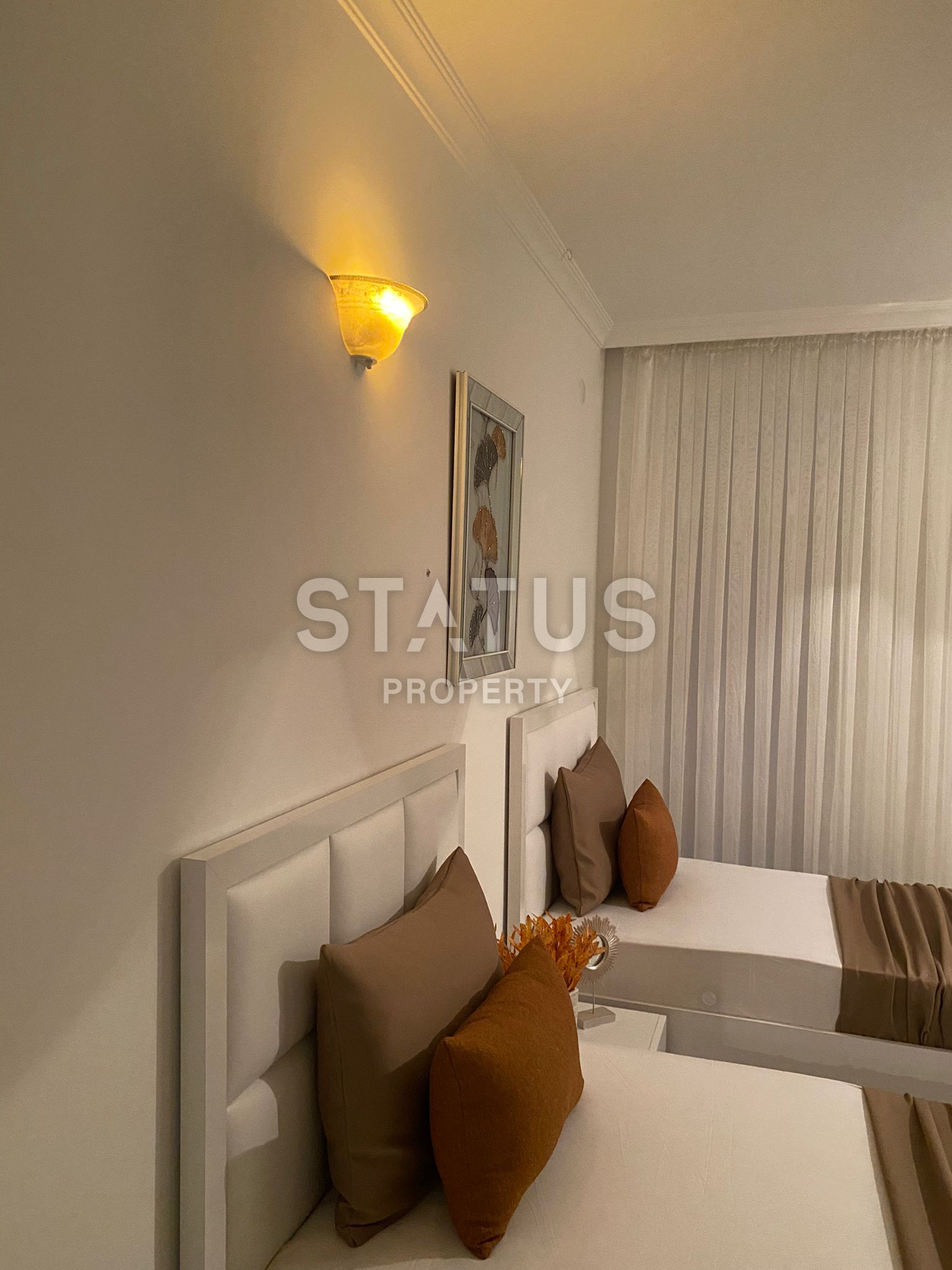 Квартира планировки 2+1 с ремонтом и мебелью в районе пляжа Клеопатры, 120м.кв фото 12