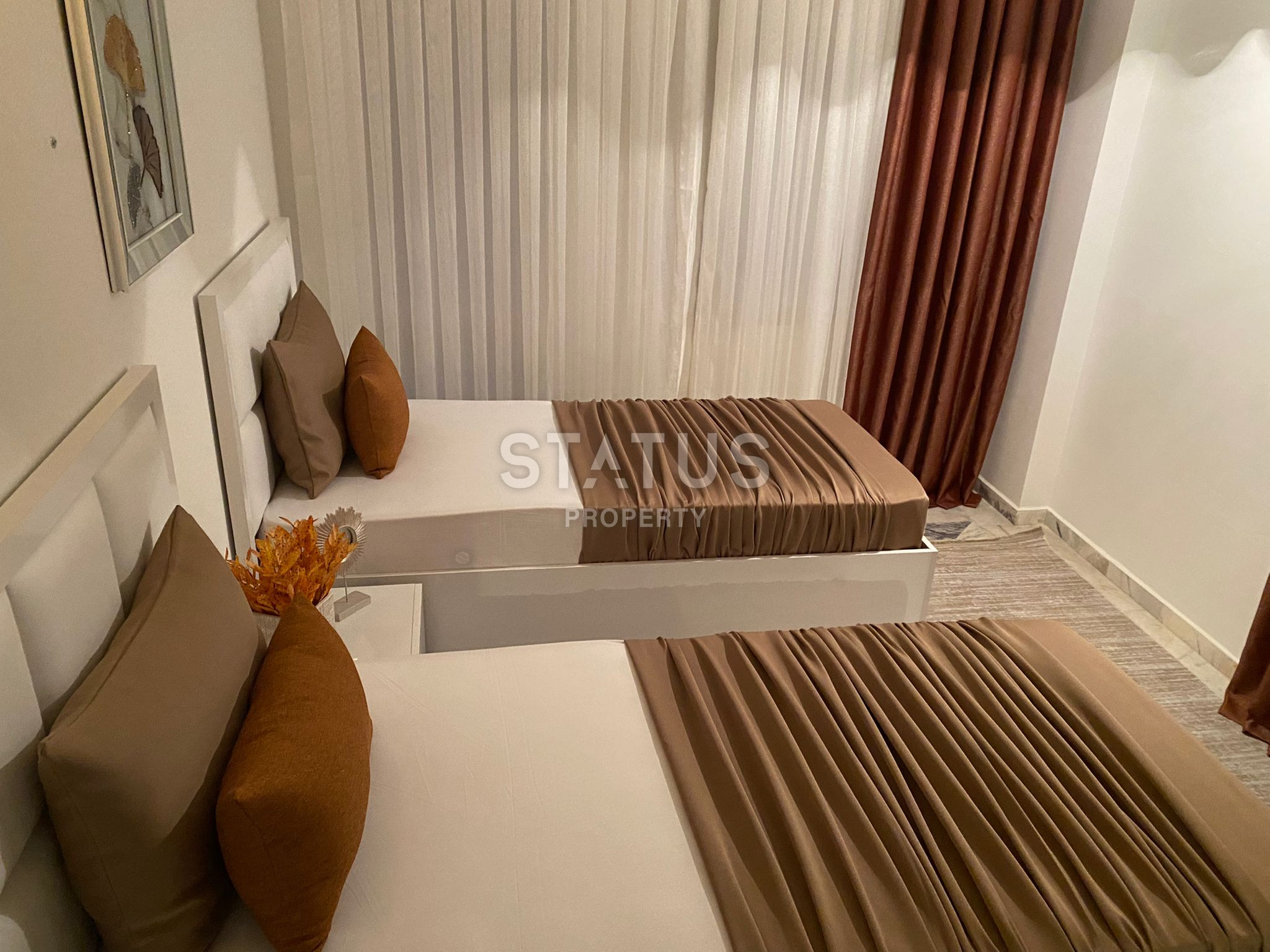 Квартира планировки 2+1 с ремонтом и мебелью в районе пляжа Клеопатры, 120м.кв фото 13