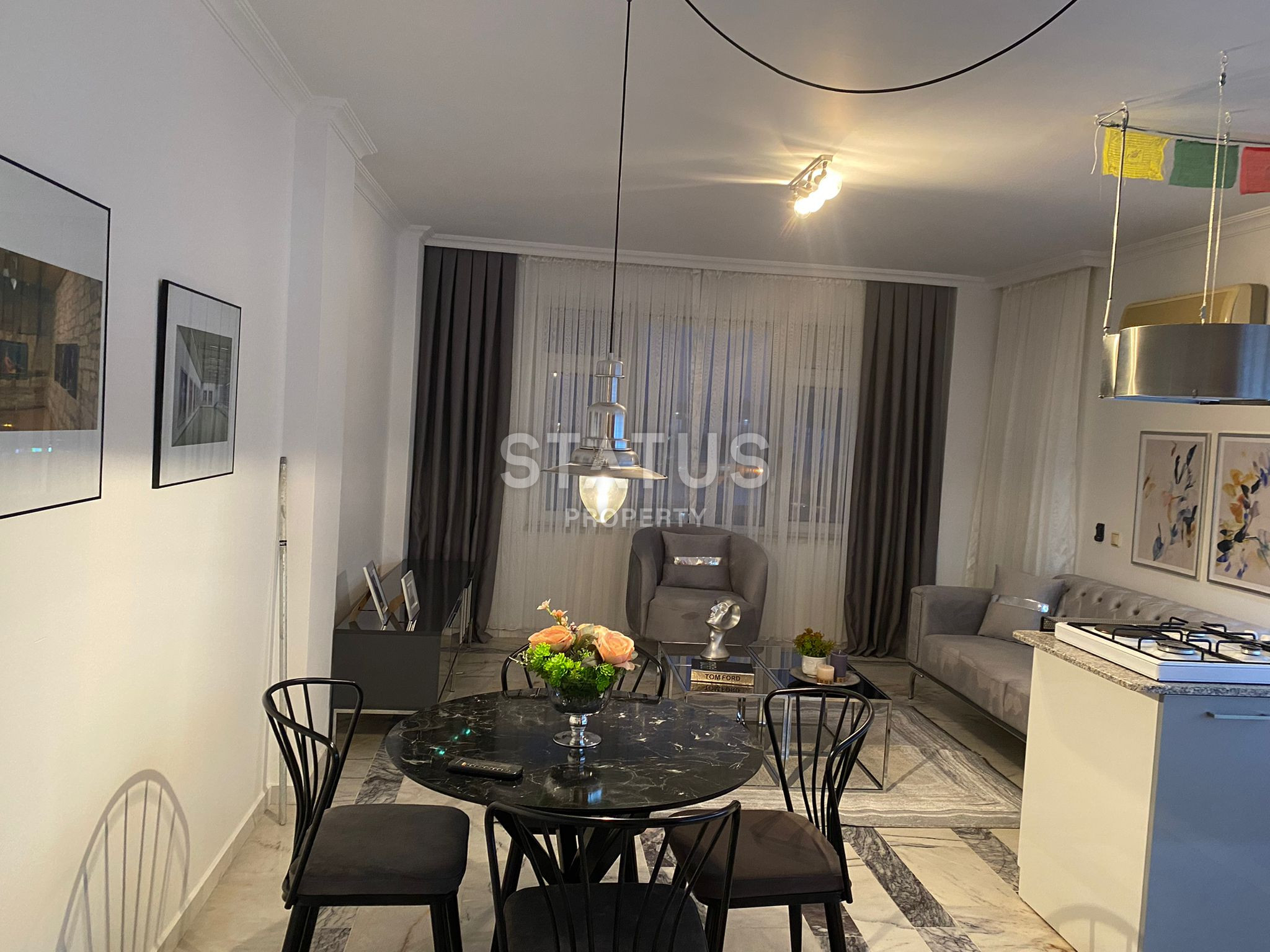 Квартира планировки 2+1 с ремонтом и мебелью в районе пляжа Клеопатры, 120м.кв фото 17