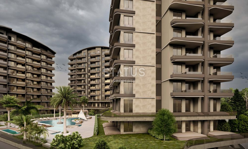 Новый масштабный проект с шикарной инфраструктурой, собственным пляжем и очень большой квадратурой! Район Окурджалар, 500м к морю! фото 3