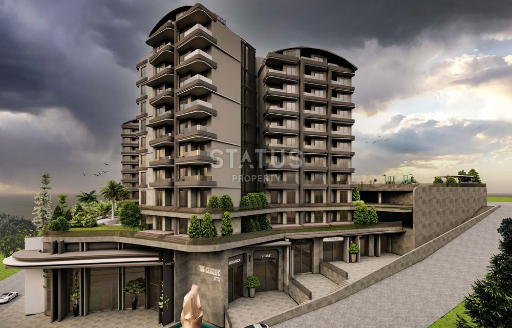 Новый масштабный проект с шикарной инфраструктурой, собственным пляжем и очень большой квадратурой! Район Окурджалар, 500м к морю! фото 9