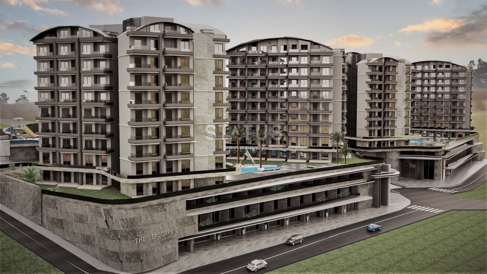 Новый масштабный проект с шикарной инфраструктурой, собственным пляжем и очень большой квадратурой! Район Окурджалар, 500м к морю! фото 14