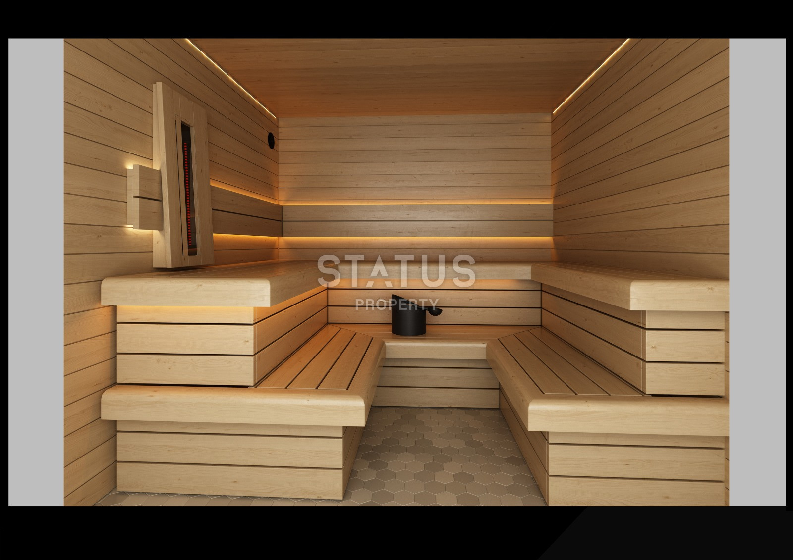 Двухкомнатная квартира в комплексе с инфраструктурой отеля 5* с собственным пляжем в 750метрах от моря Махмутлар, 75м.кв фото 6