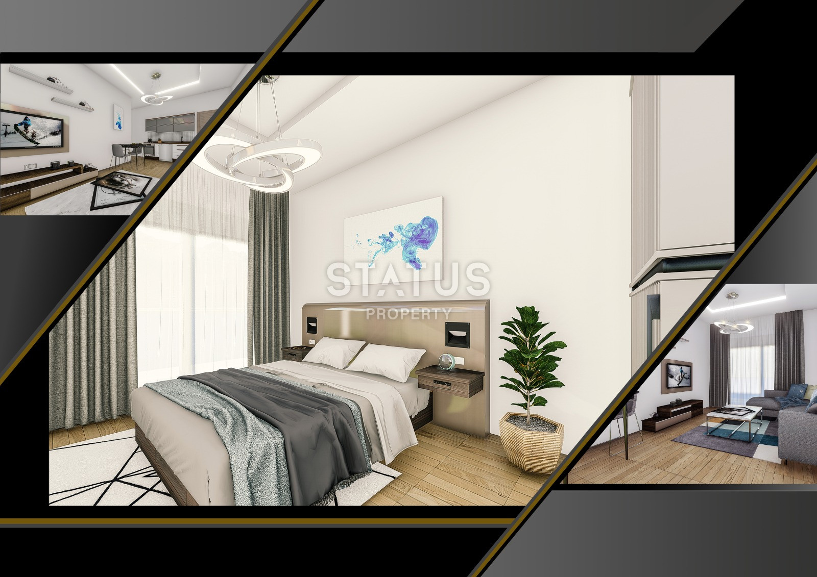 Двухкомнатная квартира в комплексе с инфраструктурой отеля 5* с собственным пляжем в 750метрах от моря Махмутлар, 75м.кв фото 14