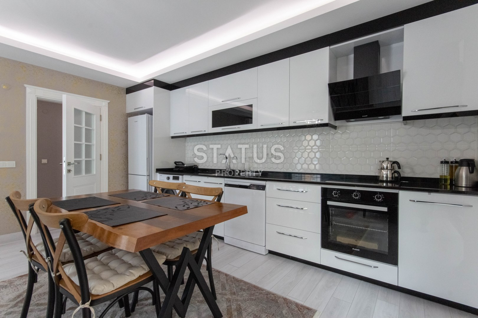 Трехкомнатные апартаменты в новом комплексе в Махмутларе с мебелью и техникой, 110м2 фото 15