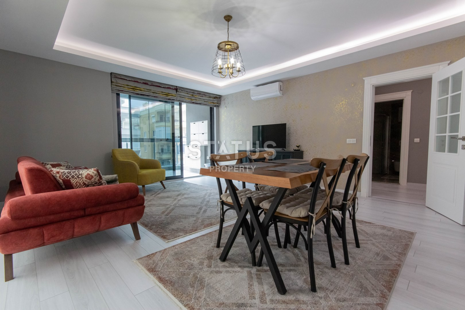 Трехкомнатные апартаменты в новом комплексе в Махмутларе с мебелью и техникой, 110м2 фото 16