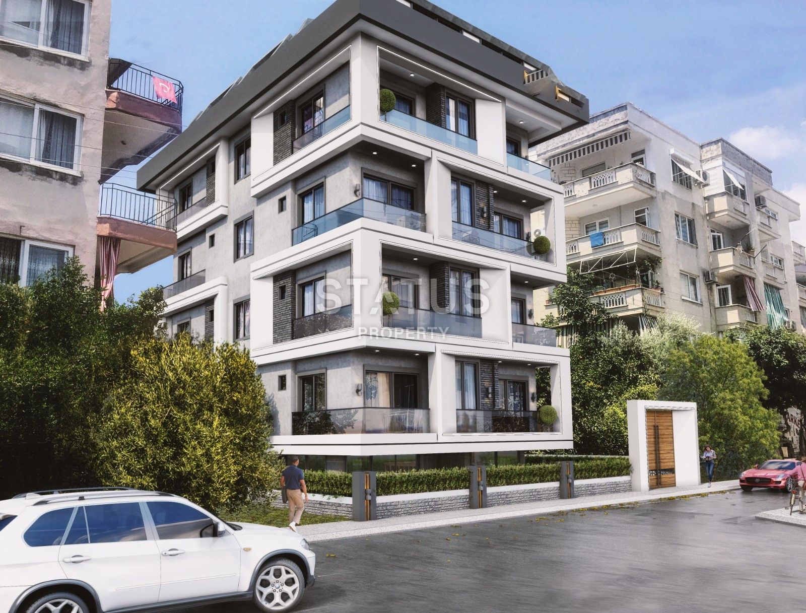 The last 2+1+studio in a project under construction with a chic location in the center of Alanya! 250 meters to the sea! фото 3