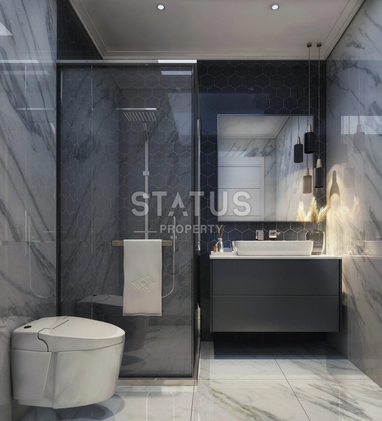 The last 2+1+studio in a project under construction with a chic location in the center of Alanya! 250 meters to the sea! фото 8