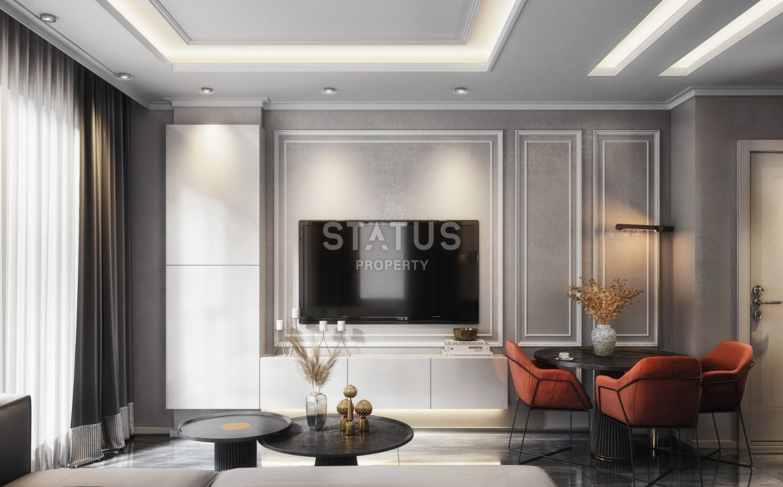 The last 2+1+studio in a project under construction with a chic location in the center of Alanya! 250 meters to the sea! фото 11