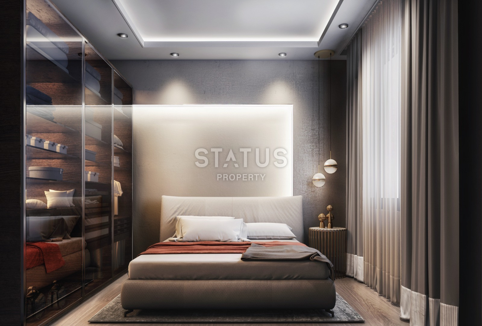 The last 2+1+studio in a project under construction with a chic location in the center of Alanya! 250 meters to the sea! фото 14