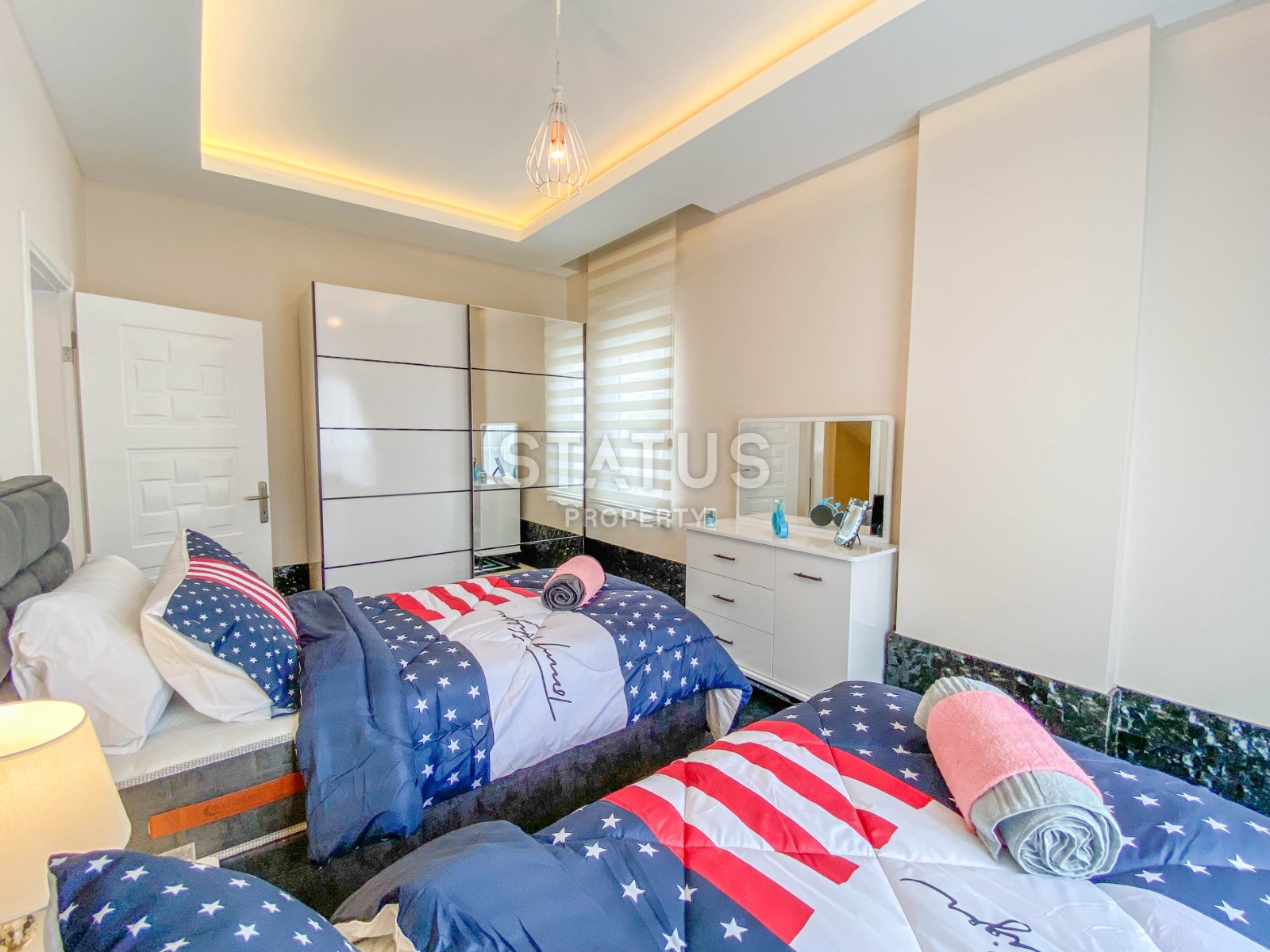 Меблированный садовый дуплекс 3+1 в 2 минутах от моря в Кестеле, 130 м2. фото 3