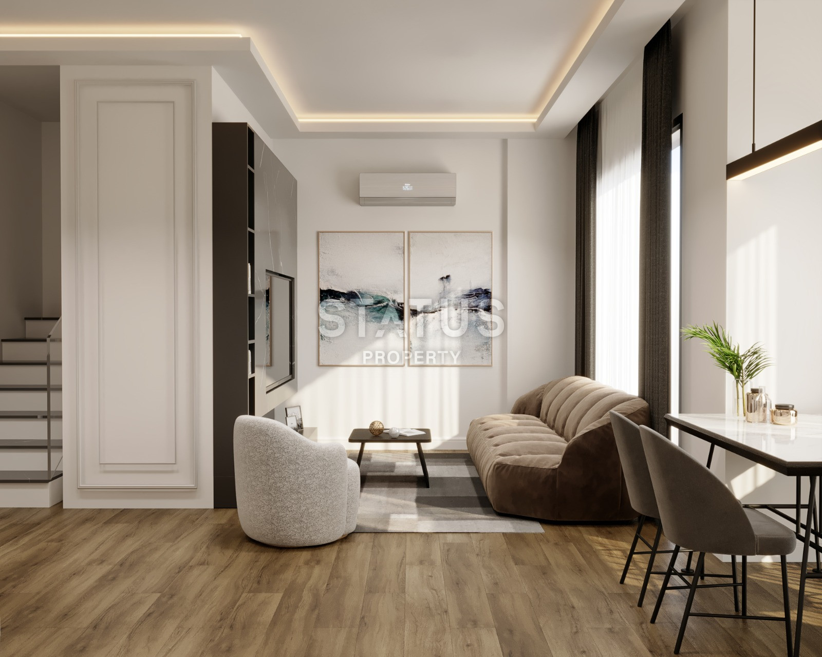 Инвестиционный проект с видом на море в центре Демирташа, квартиры от 48 до 201 м2. фото 3