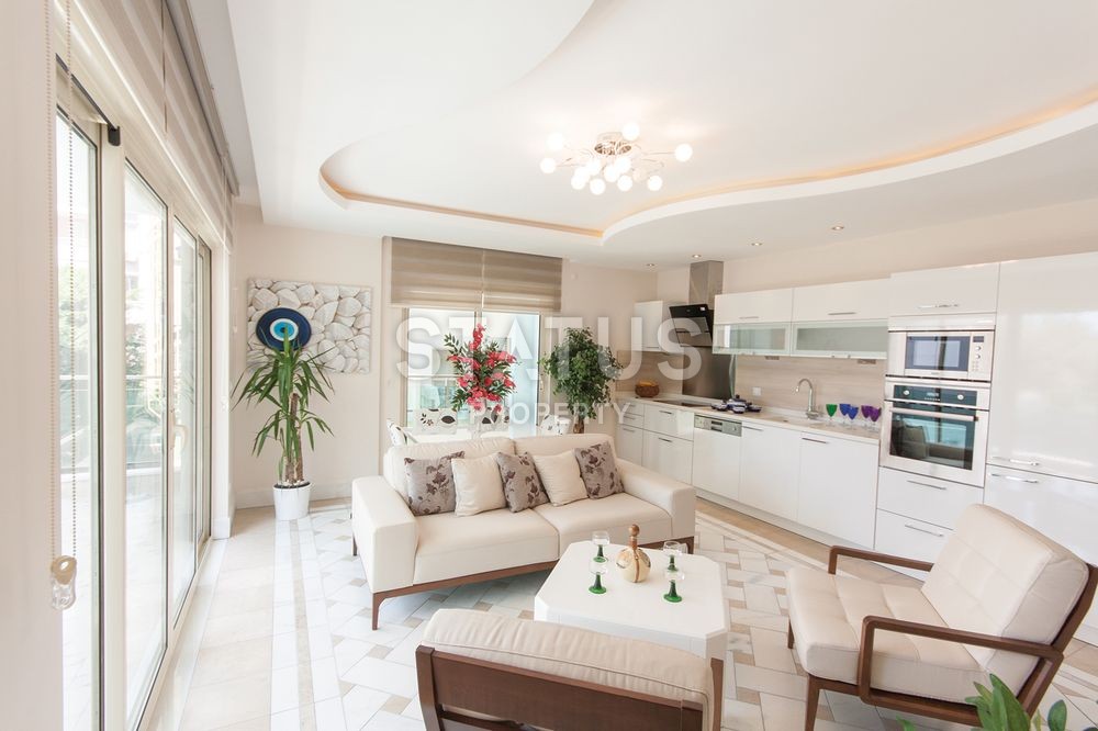 Отличные апартаменты на первой береговой линии в центре Аланьи на пляже Клеопатра фото 18