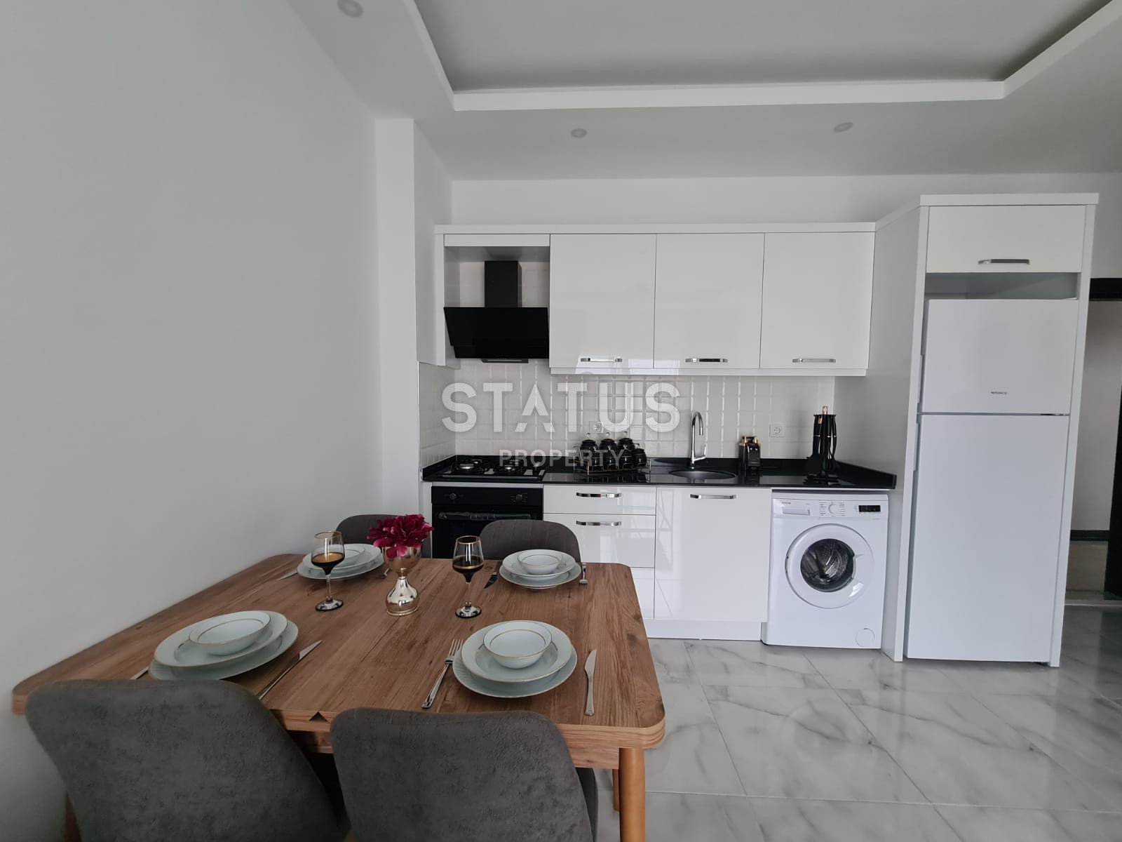 Двухкомнатная квартира с мебелью в новом комплексе в районе Оба, 60м2 фото 7