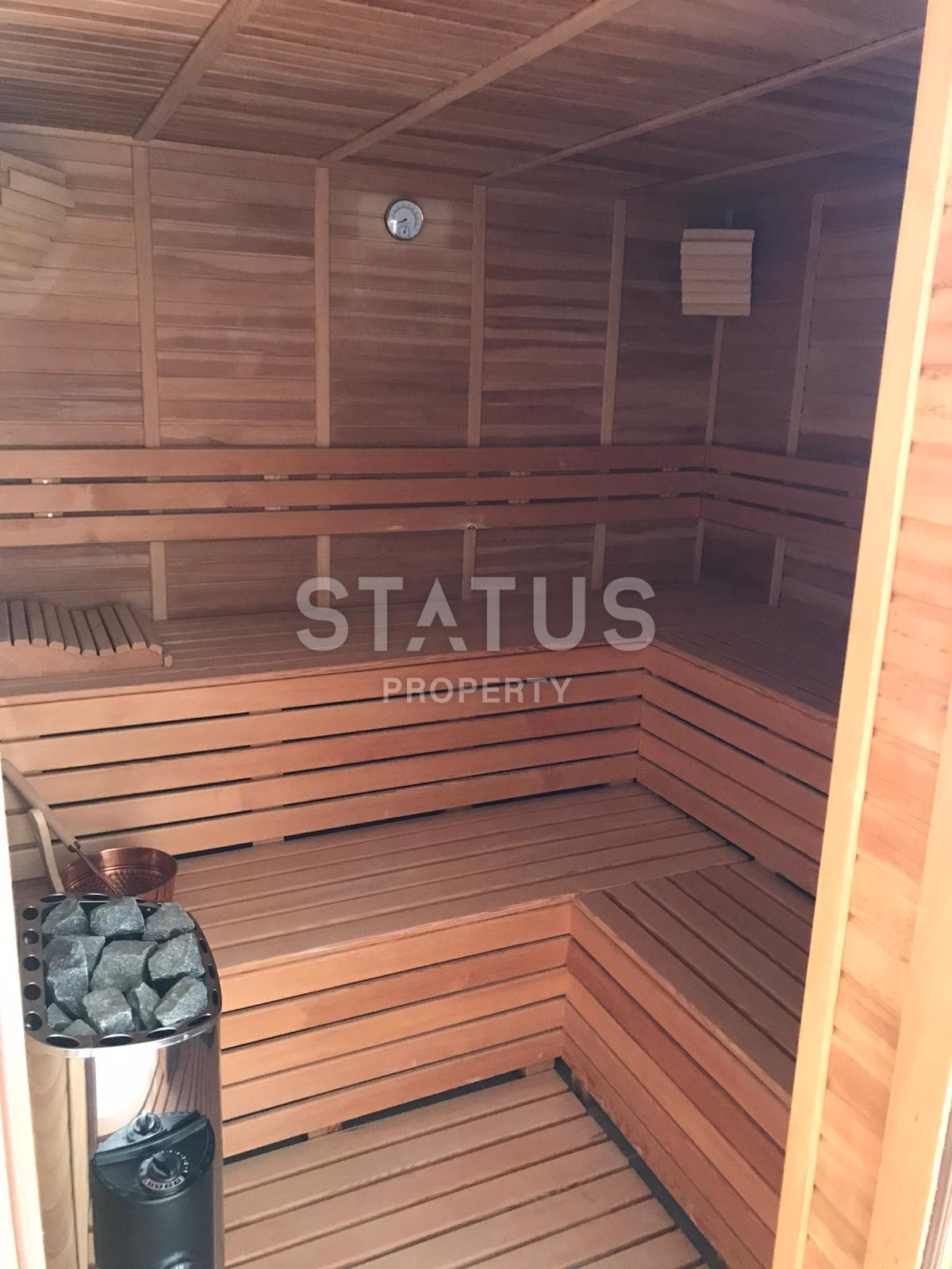 Двухуровневая квартира с видом на море в Авсалларе, личная сауна, 260м2 фото 20