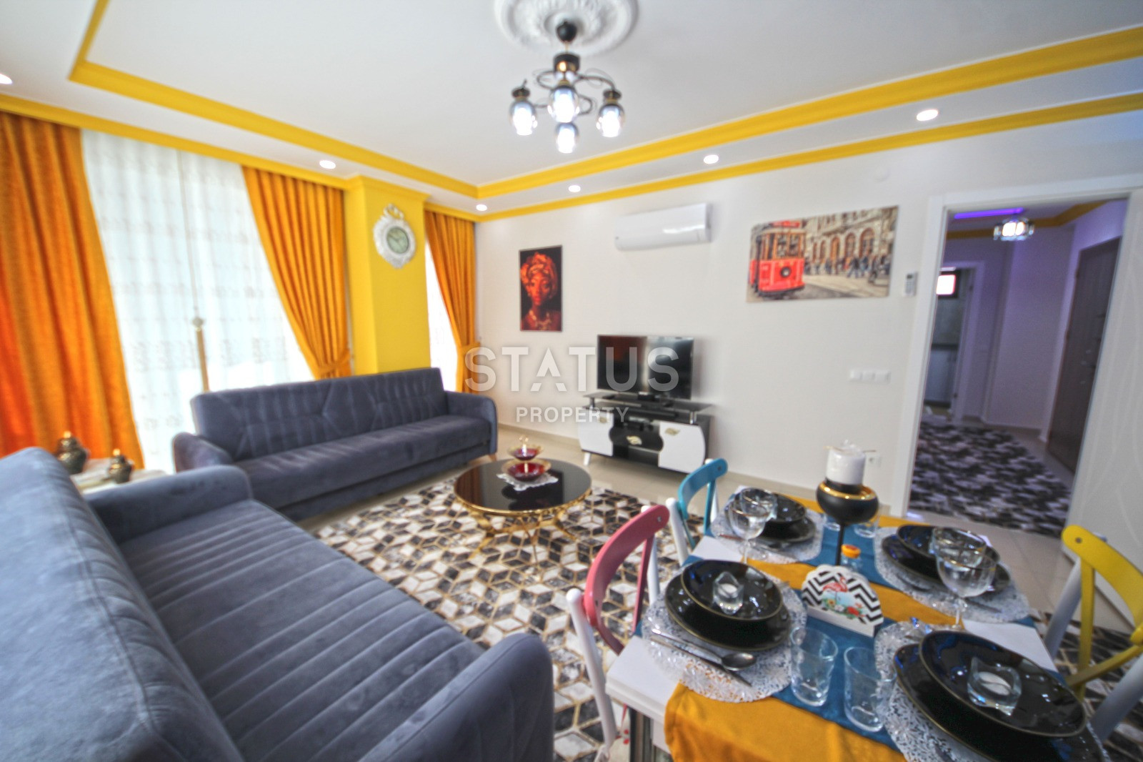 Трехкомнатная квартира с выгодной локацией р-он Махмутлар. 100м2 фото 5