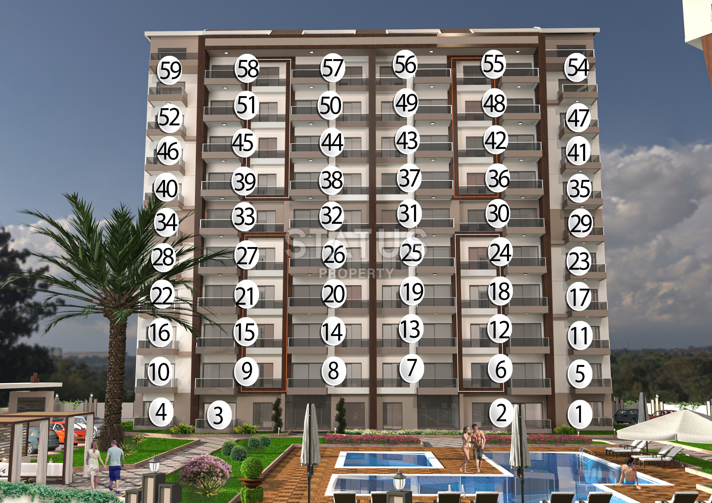 Новый инвестиционный проект в Газипаша для вас! 55м2, 100-122 м² фото 14