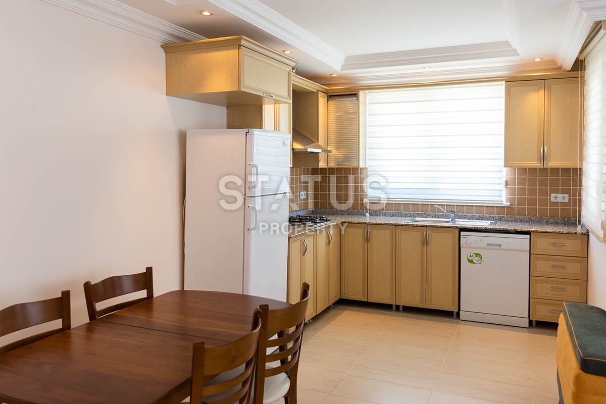 Меблированная квартира 2+1 в Махмутларе с боковым видом на море 115 кв.м. фото 12