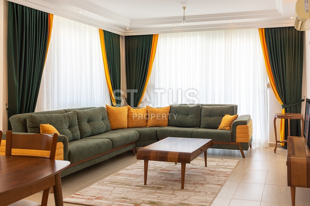 Меблированная квартира 2+1 в Махмутларе с боковым видом на море 115 кв.м. фото 13