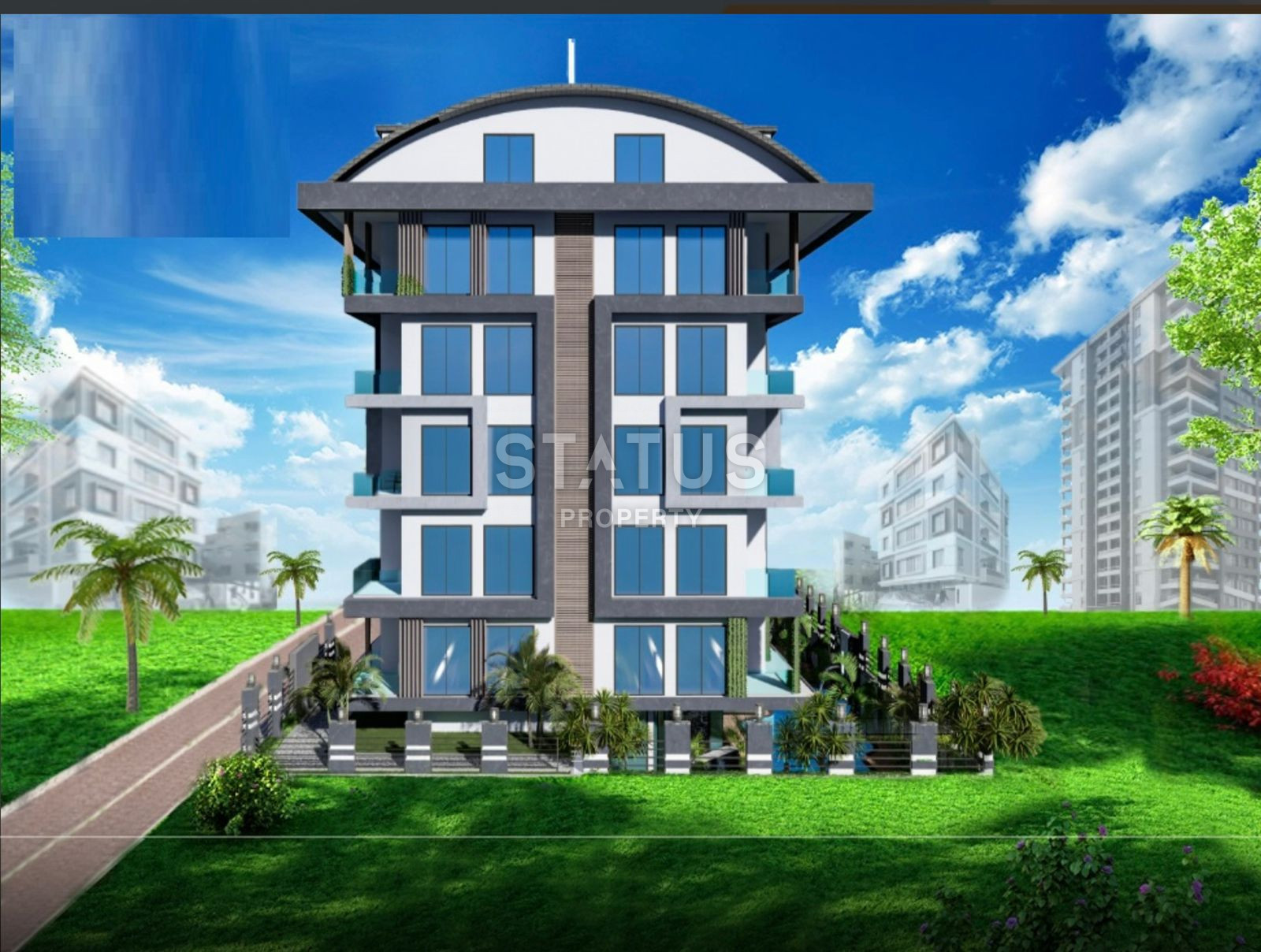 Apartment 1+1 in a new complex near Cleopatra beach, 50 m2. фото 4