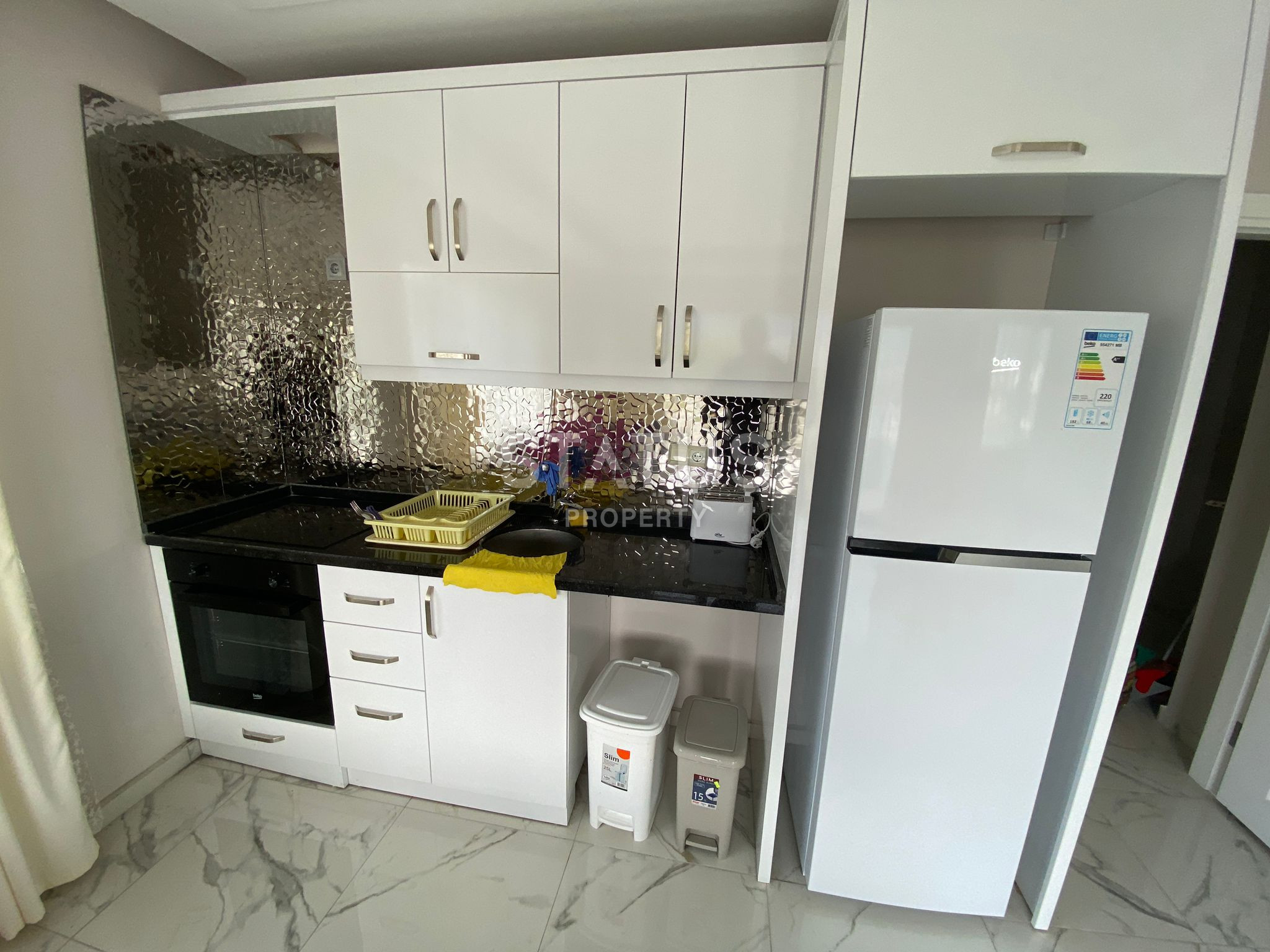 Apartment 2+1 overlooking the sea, fortress and mountains in Oba, 85 m2. SUPER PRICE! фото 9