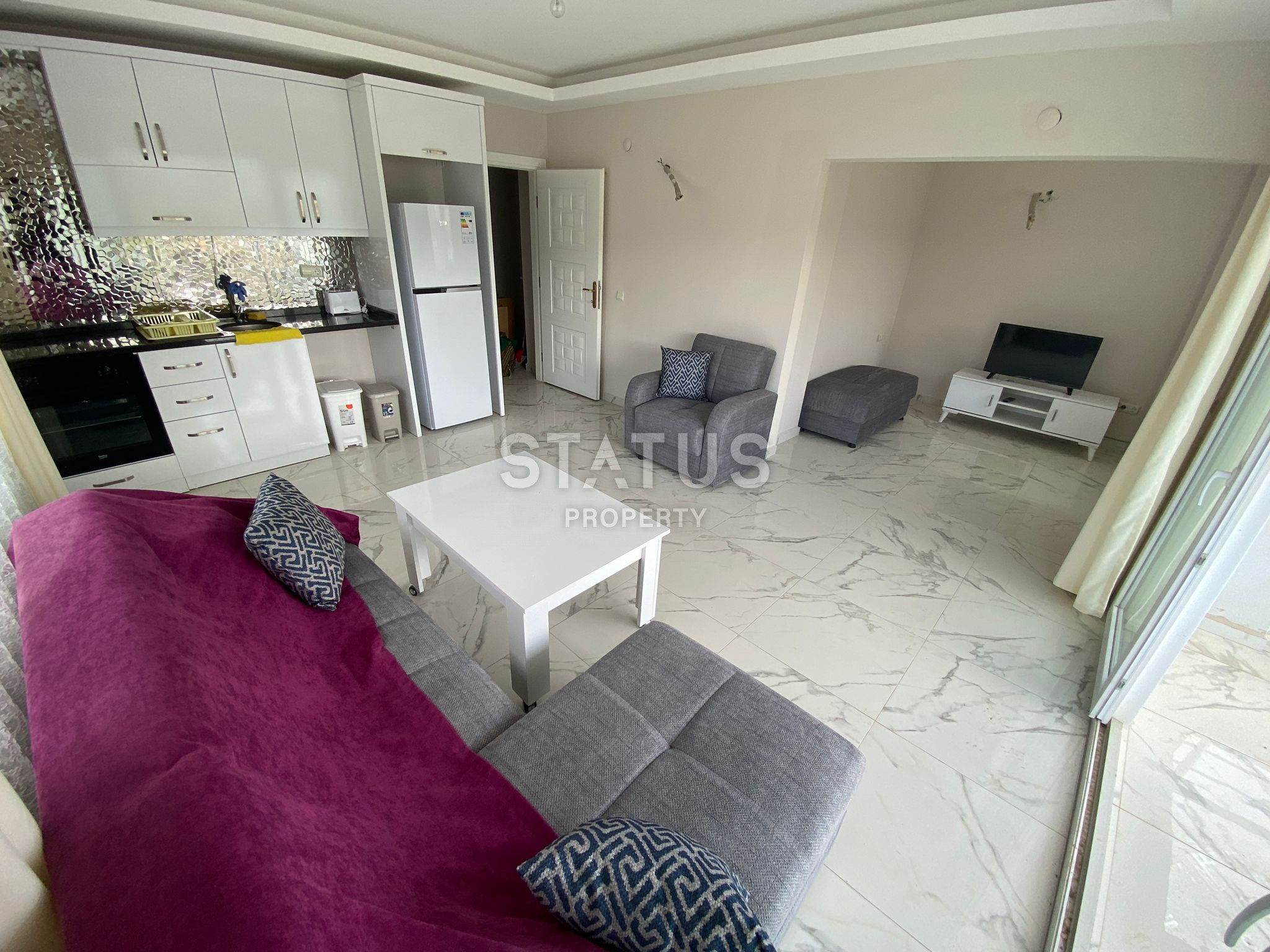 Apartment 2+1 overlooking the sea, fortress and mountains in Oba, 85 m2. SUPER PRICE! фото 11