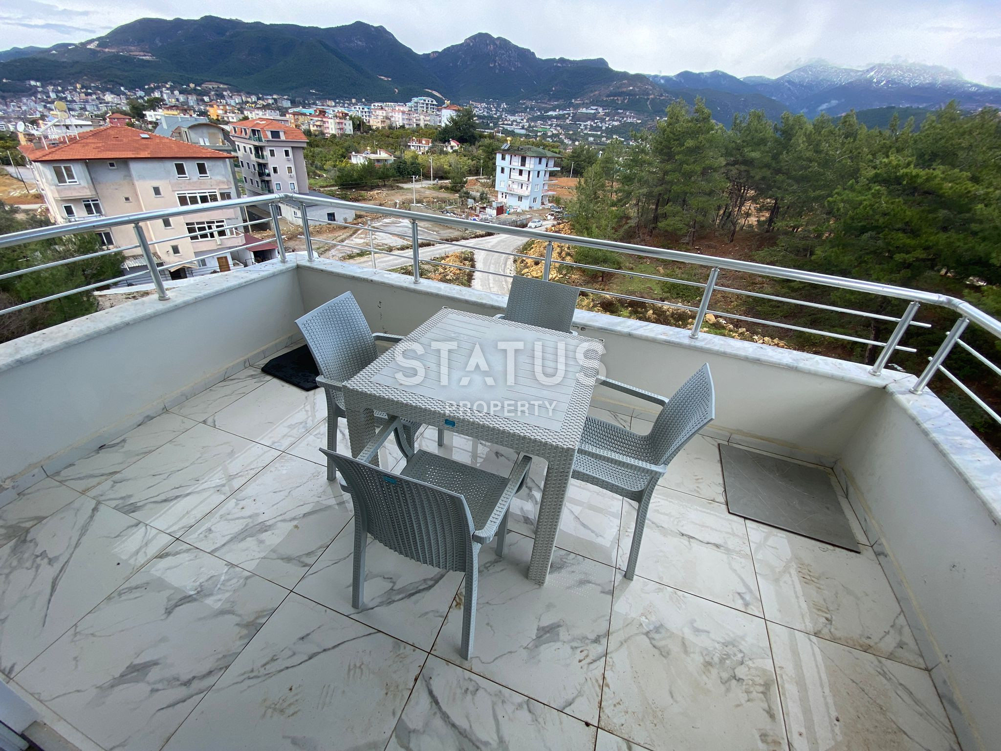 Apartment 2+1 overlooking the sea, fortress and mountains in Oba, 85 m2. SUPER PRICE! фото 14