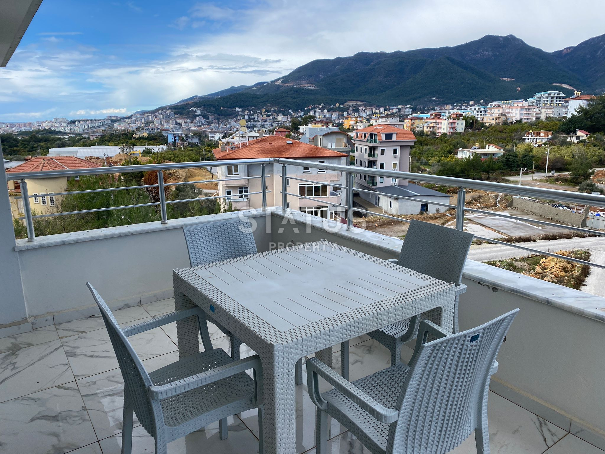 Apartment 2+1 overlooking the sea, fortress and mountains in Oba, 85 m2. SUPER PRICE! фото 15