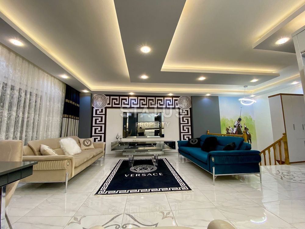 Красивый меблированный дуплекс с видом на море в Махмутларе. 160м2 фото 16