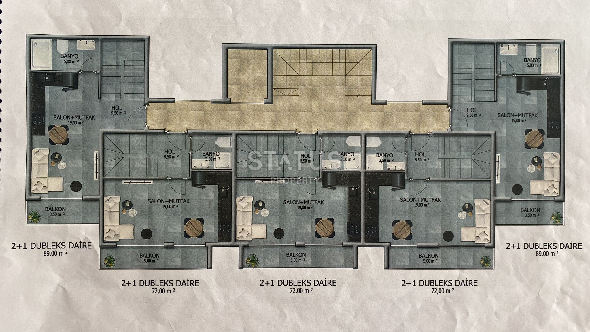 Investment project at attractive prices 1km from the beach in Avsalara. 44m2-104m2 фото 14