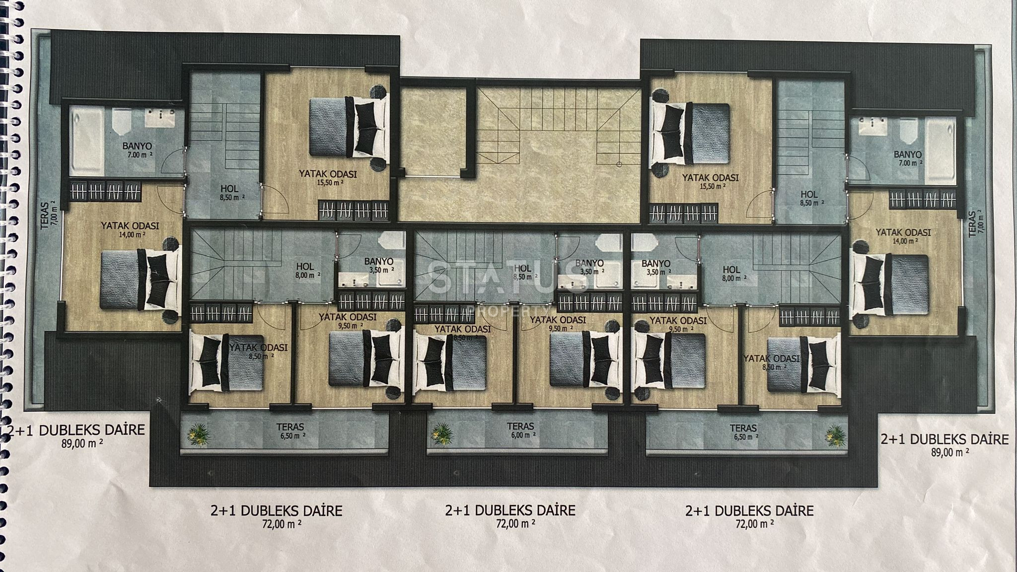 Investment project at attractive prices 1km from the beach in Avsalara. 44m2-104m2 фото 16