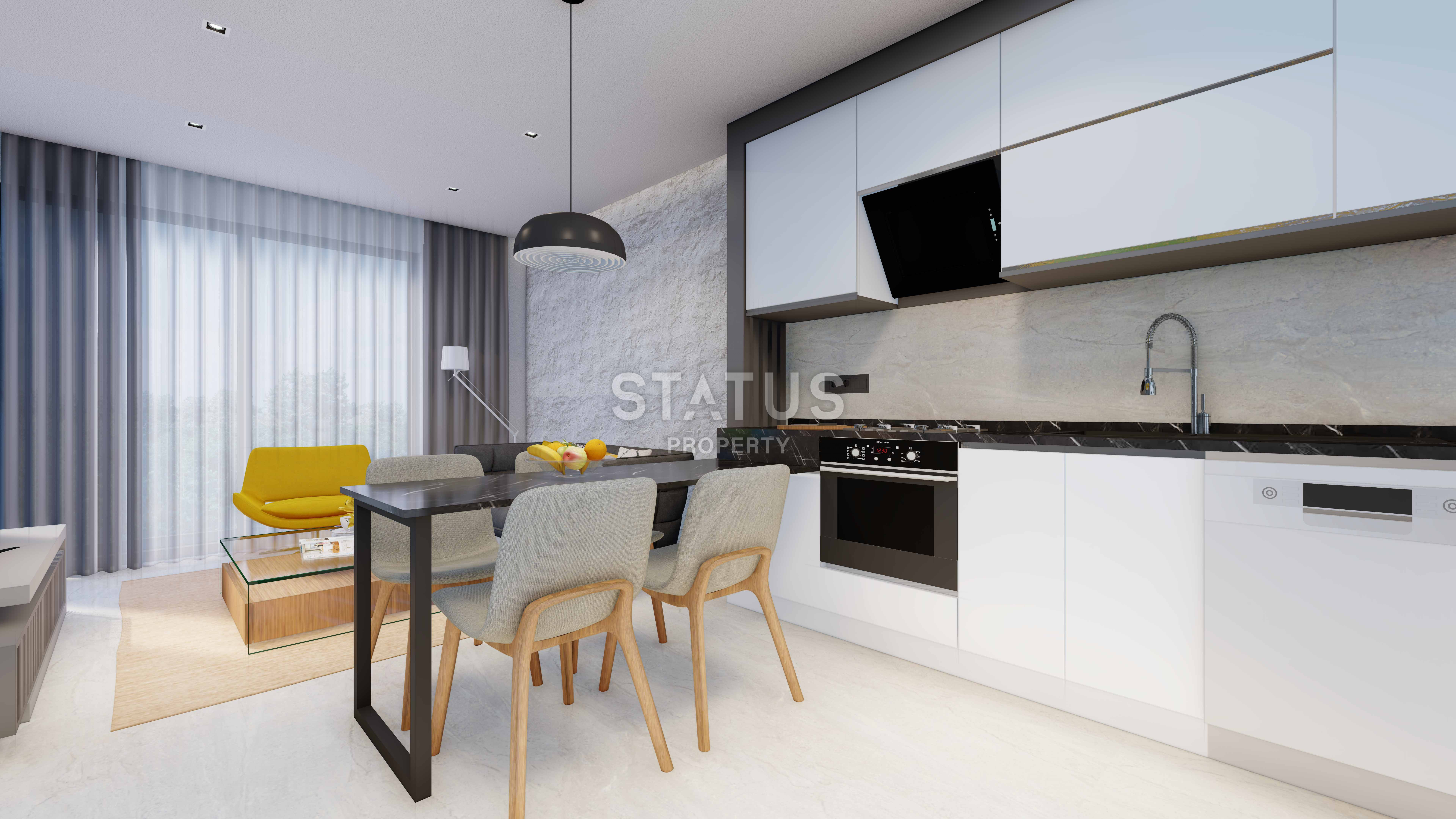 Апартаменты в стильной бутик резиденции в центре г. Аланья. 63,5 м2 фото 12