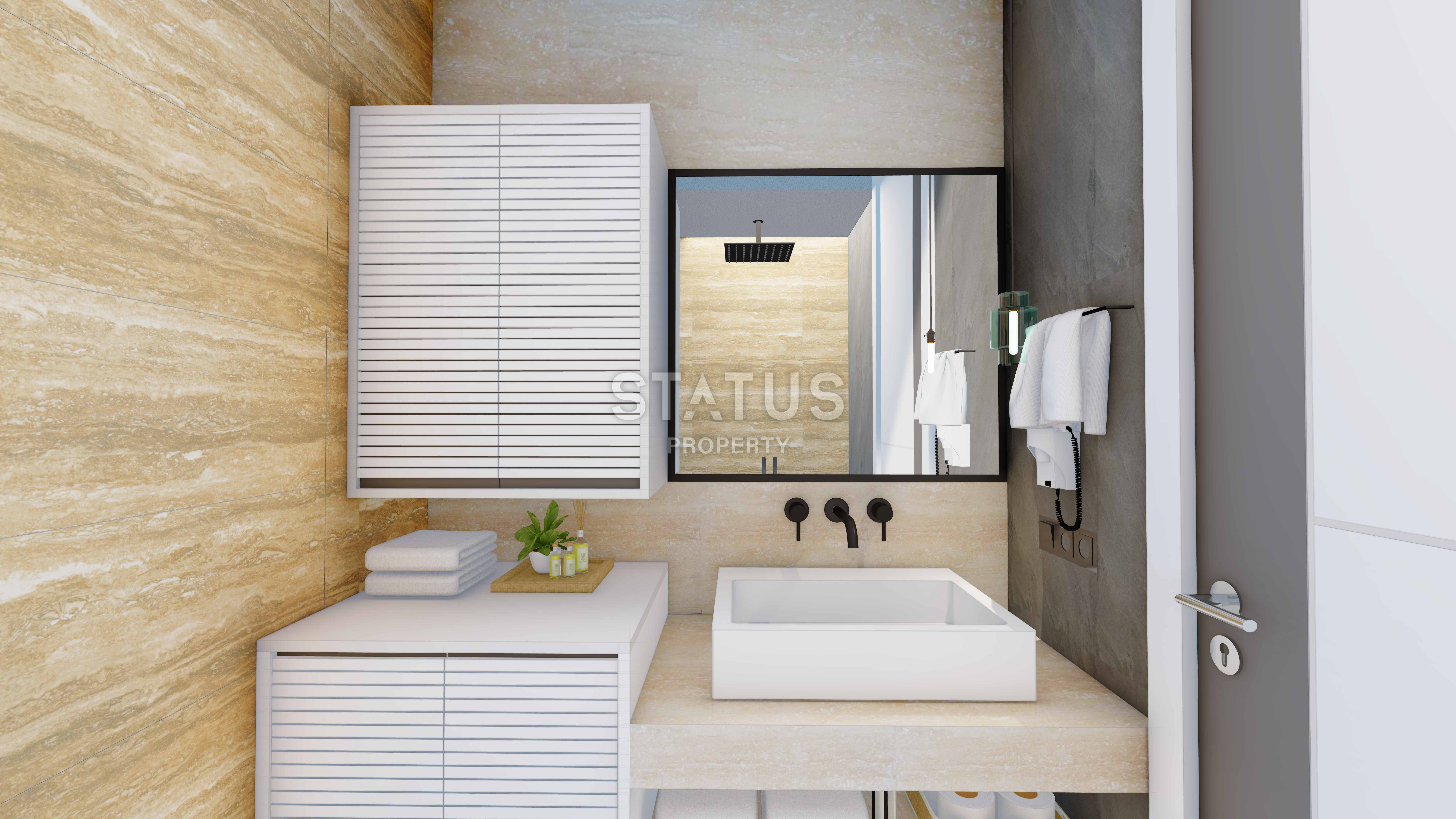 Апартаменты в стильной бутик резиденции в центре г. Аланья. 63,5 м2 фото 16