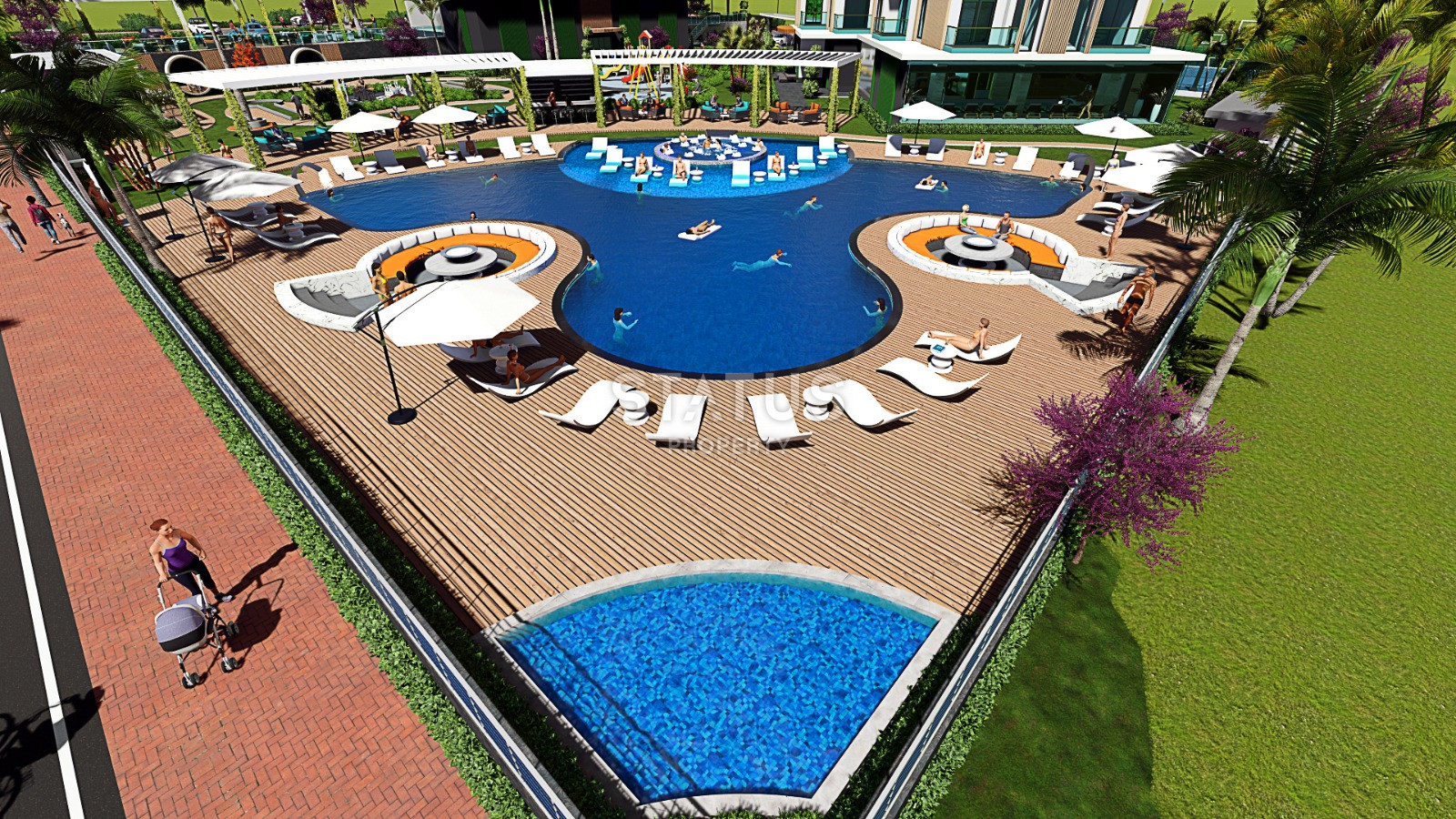 Апартаменты в жилом комплексе с инфраструктурой 5 звездочного отеля. 51м2 фото 8