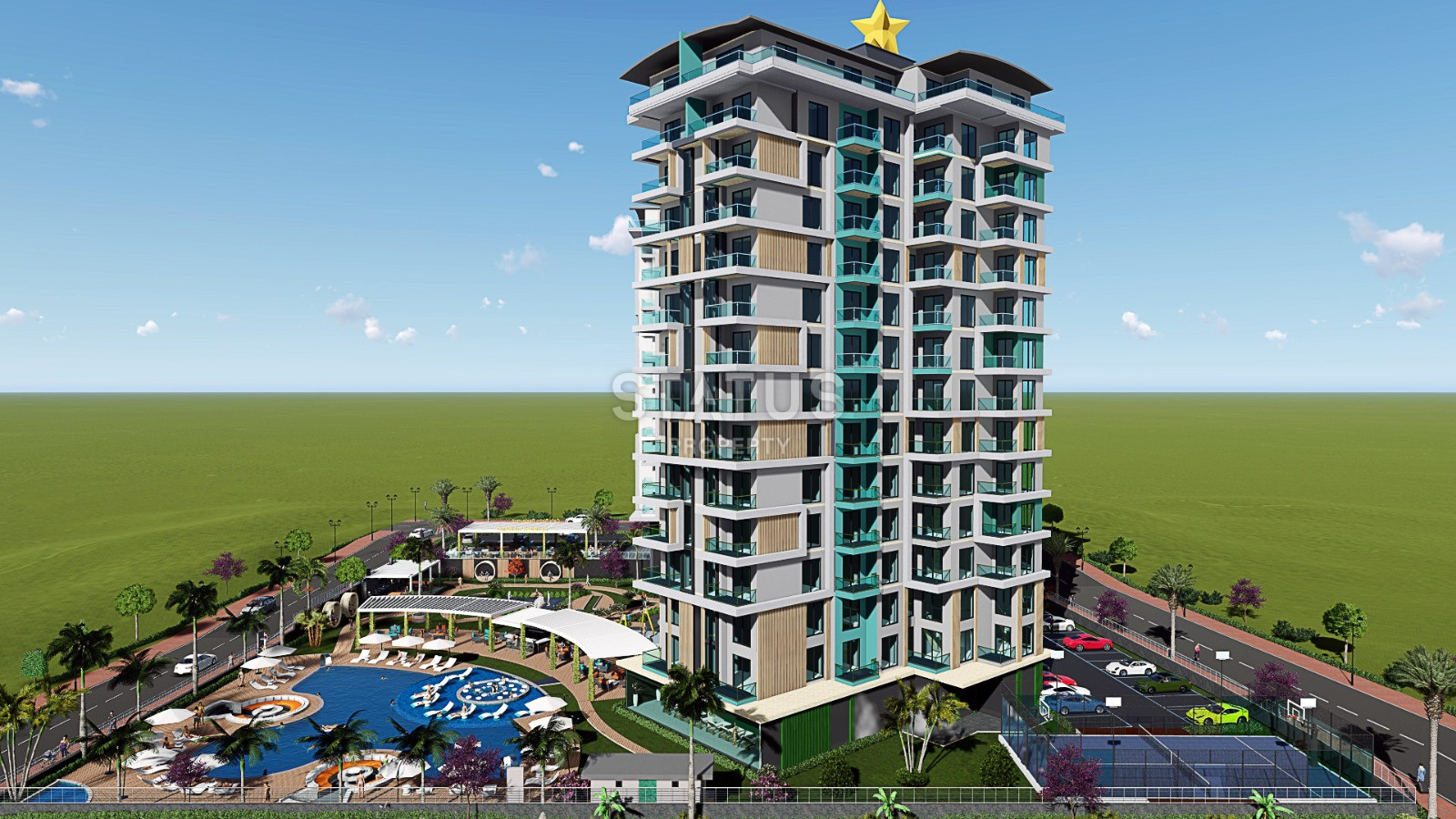 Апартаменты в жилом комплексе с инфраструктурой 5 звездочного отеля. 51м2 фото 11