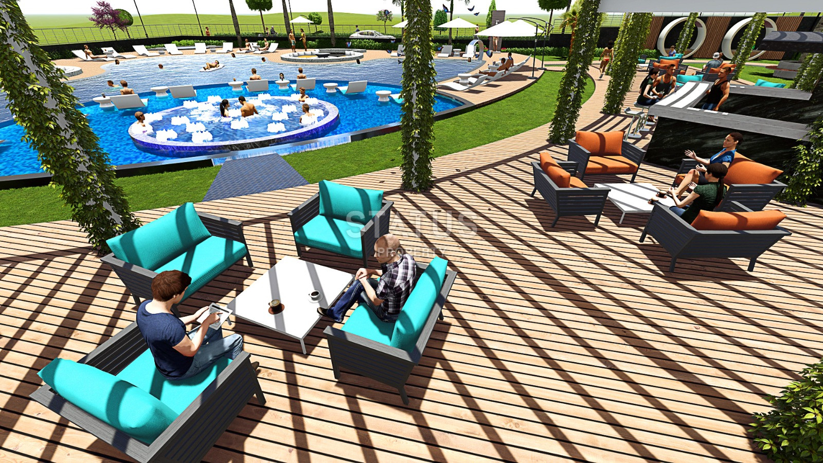 Апартаменты в жилом комплексе с инфраструктурой 5 звездочного отеля. 51м2 фото 15