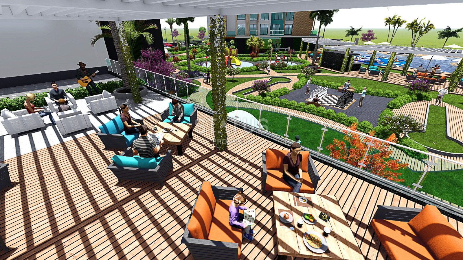 Апартаменты в жилом комплексе с инфраструктурой 5 звездочного отеля. 51м2 фото 19