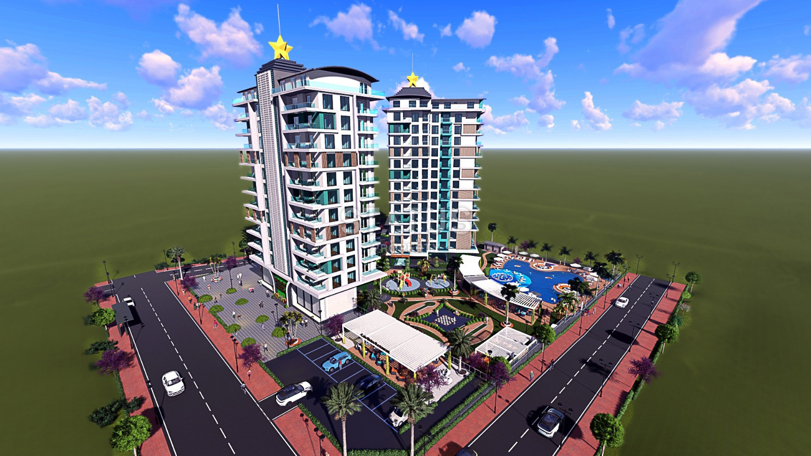 Апартаменты в жилом комплексе с инфраструктурой 5 звездочного отеля. 51м2 фото 21