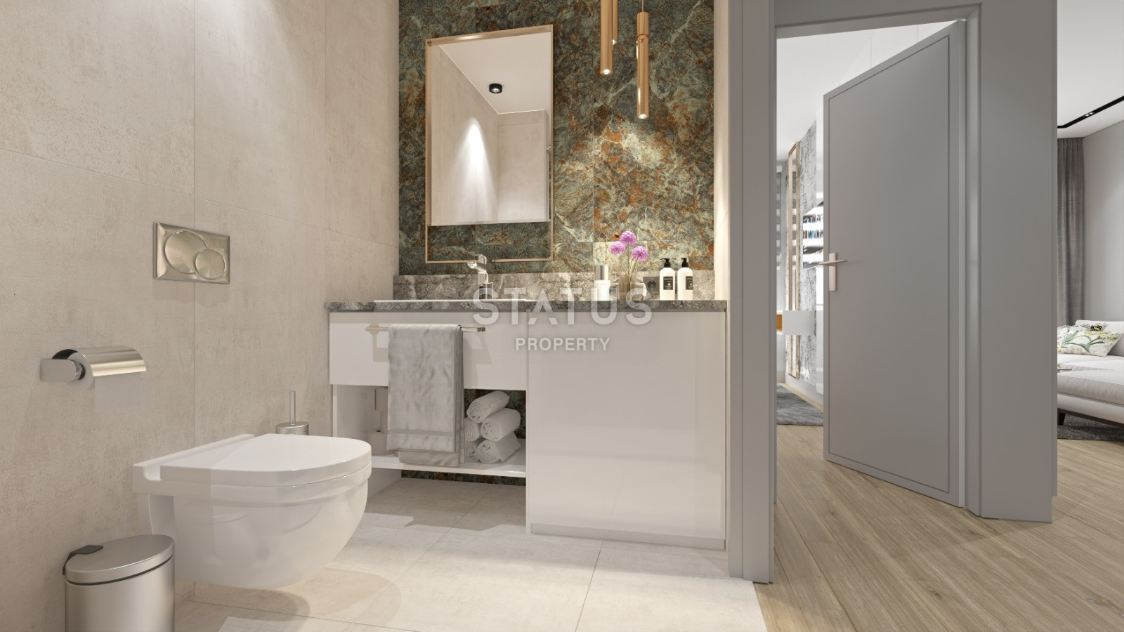 Элитный комплекс в Кестеле с инфинити бассейном, 54м2 фото 5