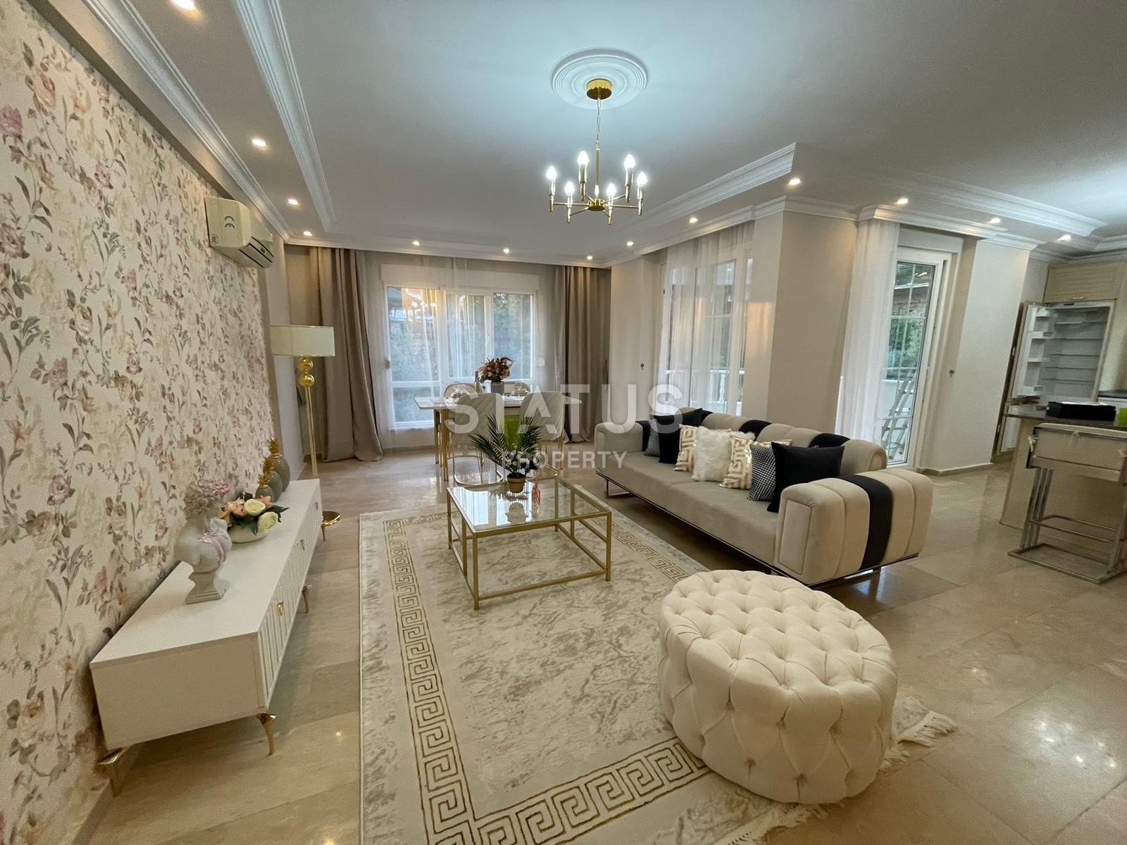 Luxurious apartment with luxury furniture in Tosmur. 110m2 фото 3