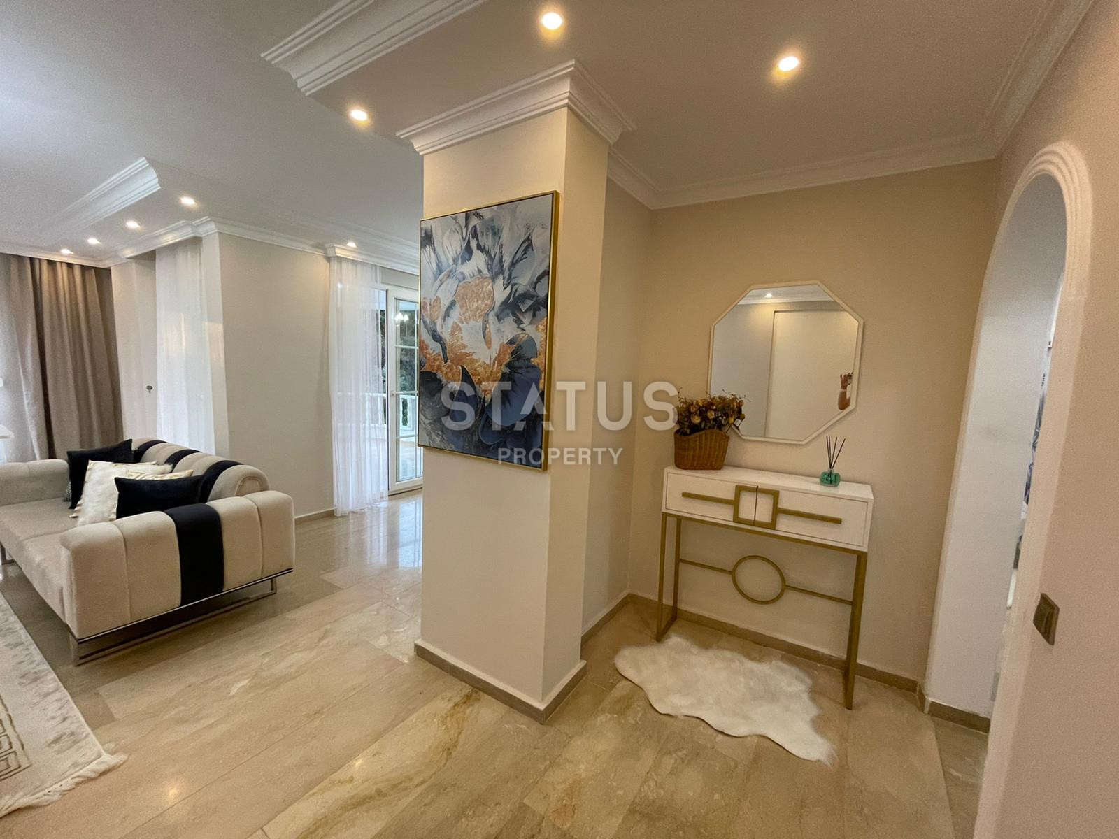 Luxurious apartment with luxury furniture in Tosmur. 110m2 фото 4