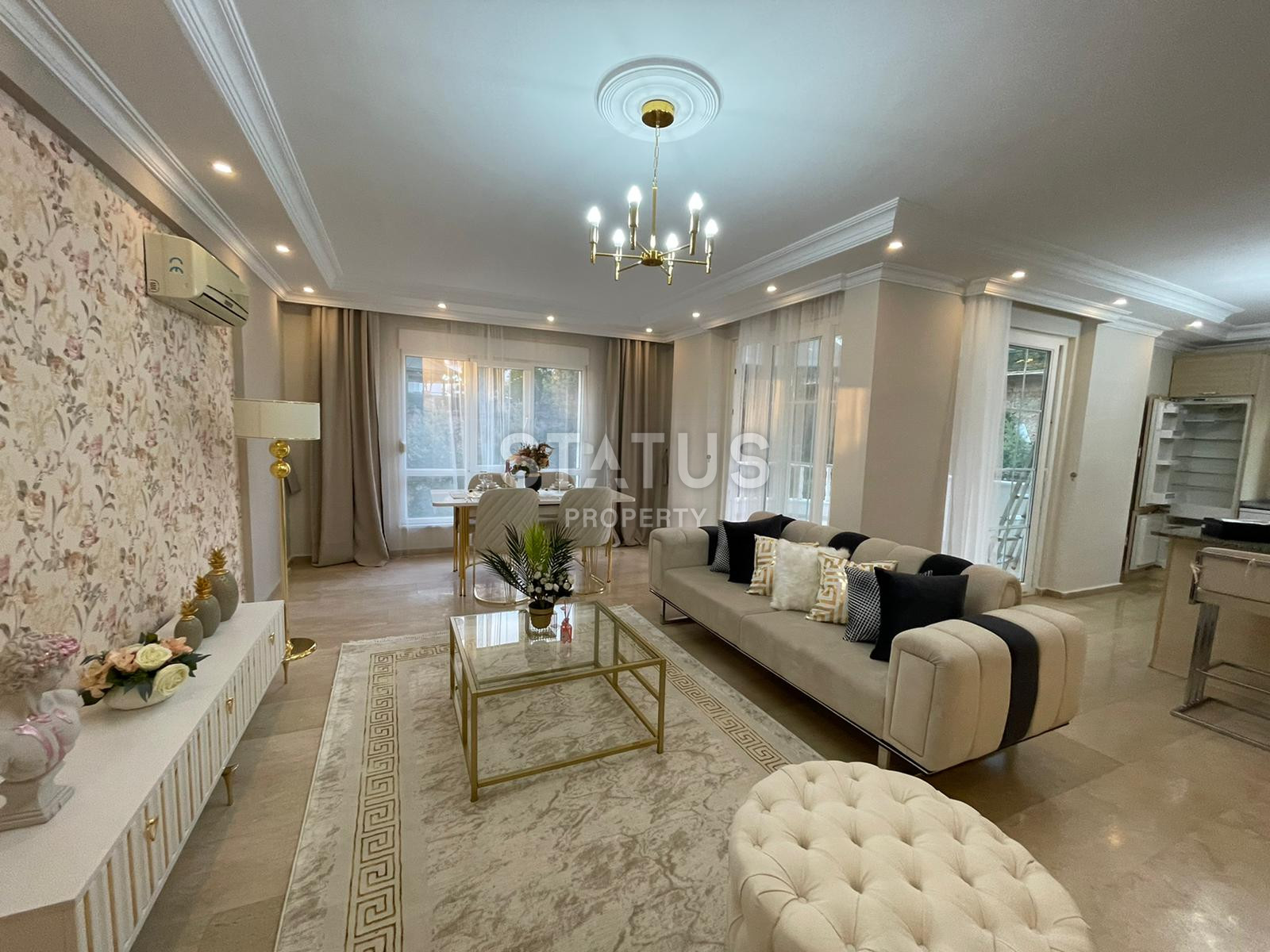 Luxurious apartment with luxury furniture in Tosmur. 110m2 фото 9