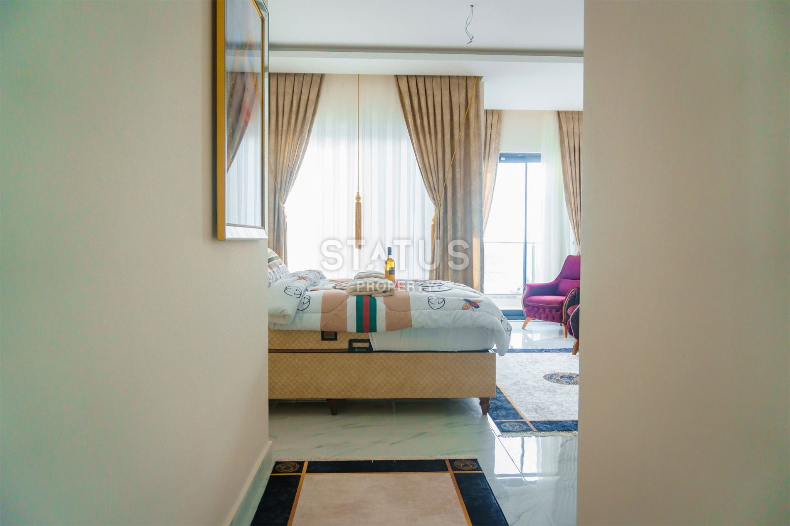 Элитные апартаменты в элитном комплексе в первой береговой линии в Каргиджаке, 160м2 фото 3