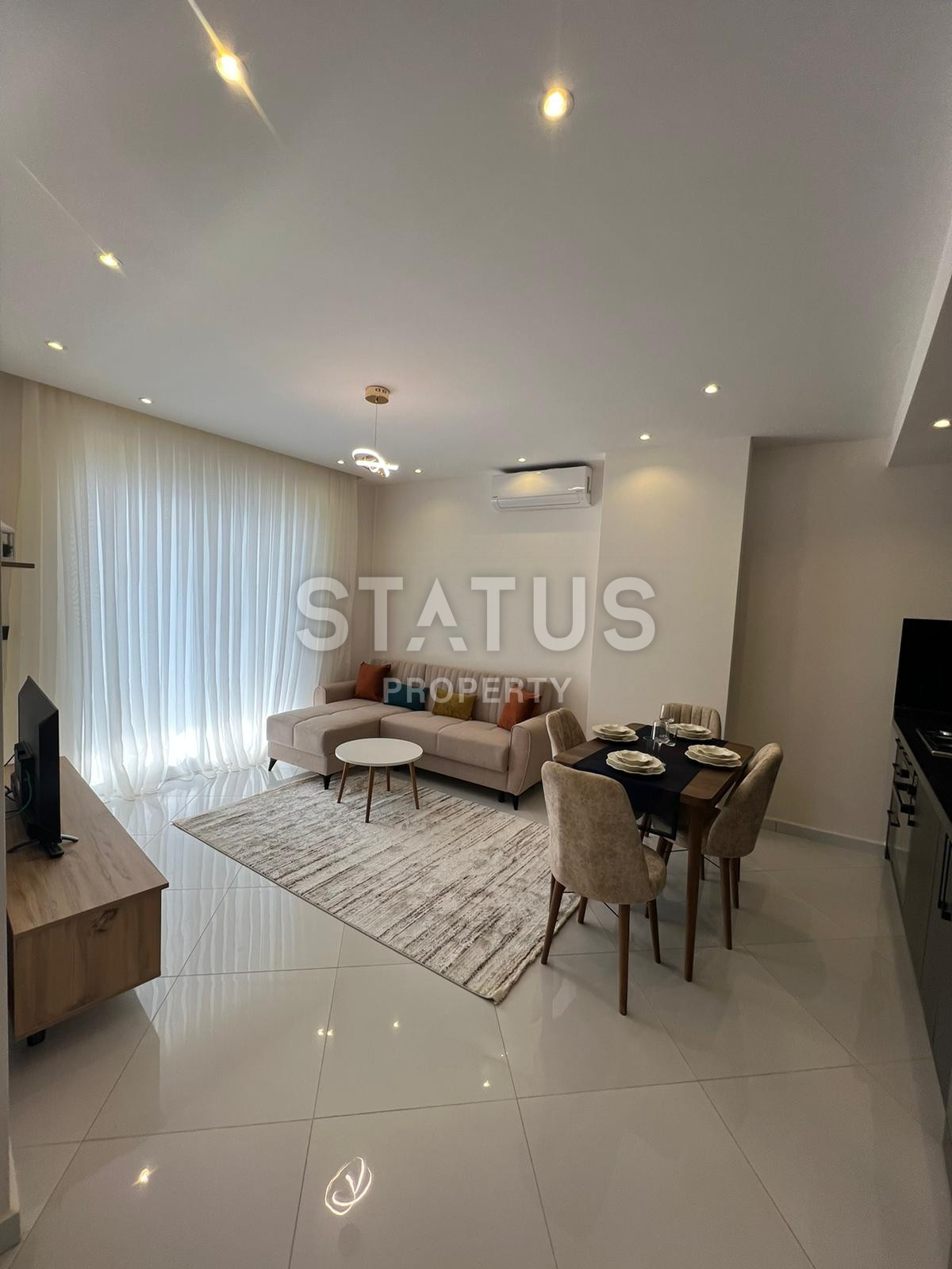 Меблированные апартаменты 1+1 в ЖК гостиничного типа в Махмутларе. 55м2 фото 3