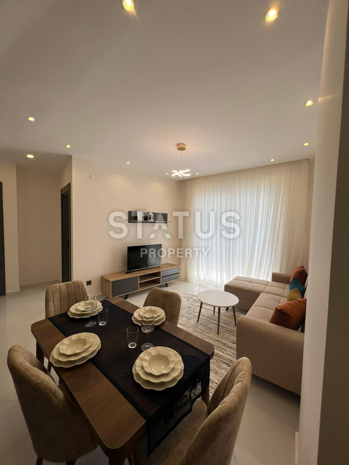 Меблированные апартаменты 1+1 в ЖК гостиничного типа в Махмутларе. 55м2 фото 7