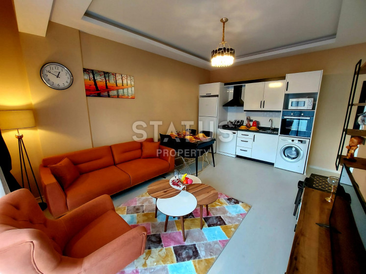 Уютная меблированная квартира в 400м от пляжа в Махмутларе. 65м2 фото 1